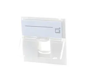 Lanview LKS835 Euro Outlet 45x45 / Výstupní box / 1 port / s clonkou