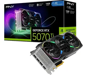 PNY GeForce RTX 5070 Ti ARGB EPIC-X RGB 16GB / Grafická karta / 16GB GDDR7 / 256-bit / DLSS4 / 1x HDMI + 3x DP / 750W