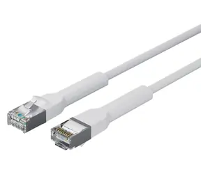 Lanview Cat6a U/FTP bílá / Síťový kabel / RJ-45 / 2 m / ohebný konektor / měď