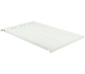 Lanview 19" 1U (RAS110WH) bílá / Police do racku / hloubka 725 mm / nosnost 50 kg