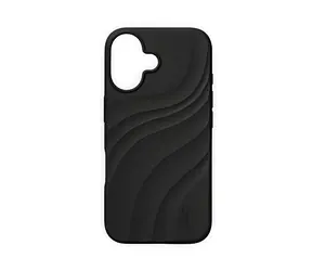 iDeal Fashion Soft Swirl Velvet Black / Kryt / Apple iPhone 17 / MagSafe / Silikon