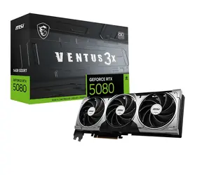 MSI GeForce RTX 5080 VENTUS 3X OC černá / Grafická karta / NVIDIA / 16GB GDDR7 / 256-bit / 1x HDMI + 3x DP