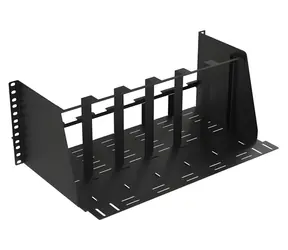 Lanview Police do racku 4U pro 6 mini PC černá / Police do racku / 19" / nosnost 30 kg