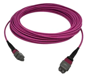 Lanview MTP-MTP patch kabel fialový / Optický patch kabel / OM4 / Multimode / LSZH / 15 m
