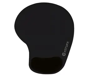 eSTUFF Ergonomic Mouse Pad černá / Ergonomická podložka pod myš / Gelová opěrka zápěstí / 190x230 mm