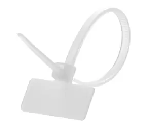Lanview stahovací páska 152,4 x 3,81 mm bílá / Stahovací páska / Plast / 100 ks / voděodolná