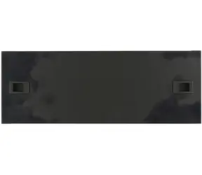 Lanview Zaslepovací panel 19" 4U černá / Zaslepovací panel / zaklapávací montáž / ocel