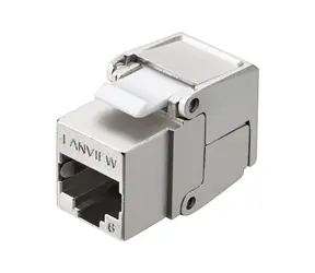 Lanview Cat6 STP Keystone konektor / Keystone konektor / RJ-45 / F/UTP stíněný / Kov / 250 MHz