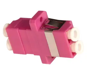 Lanview optická spojka LC Duplex růžová / Spojka / OM4 Multimode / Zirconia