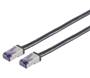 Lanview Cat6a S/FTP HIGH-FLEX černá / Síťový kabel / RJ-45 / 2 m / PoE