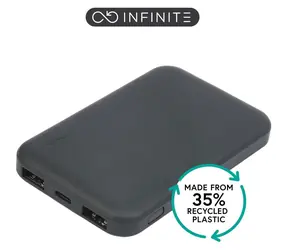 eSTUFF INFINITE černá / Powerbanka / 5 000 mAh / USB-C / 2x USB-A / rychlonabíjení