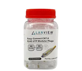 Lanview RJ45 CAT6 / Konektor / 50 ks / UTP / 8P8C / Easy-Connect
