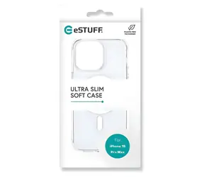 eSTUFF BERLIN Apple iPhone 15 Pro Max průhledná / Ochranný kryt / MagSafe / TPU