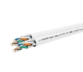Lanview Cat6a U/FTP instalační kabel bílá / Síťový kabel / 305 m / LSZH / Cca / AWG 23