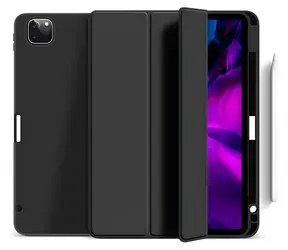 eSTUFF MIAMI pouzdro iPad Pro 13" (2024/2025) černá/průhledná / Pouzdro / PU kůže, TPU / Magnetické zavírání