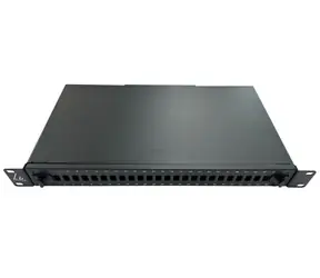Lanview Optický patch panel 24 portů černý / Patch panel / 19" / 1U / SC Simplex / LC Duplex