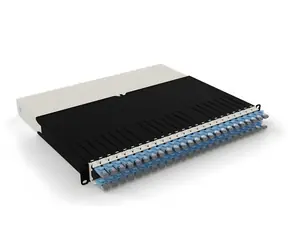 Patchbox ONE 8RU modrá / Organizér síťových kabelů / STP / Cat6A / RJ-45 / 0,8 m / PoE