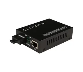 Lanview Mediakonvertor SC/RJ45 / Mediakonvertor / 10/100/1000 Mbit/s / Multi-mode/Single-mode / dosah 20 km