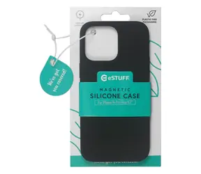 eSTUFF DUBLIN černá / Ochranný kryt / Apple iPhone 14 Pro Max / Silikon / MagSafe