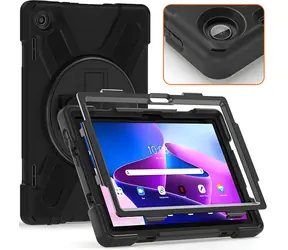 eSTUFF pro Lenovo Tab M10 3rd Gen (TB-328FU/TB-328XU) černá / Pouzdro na tablet / Odolné / Polykarbonát/silikon