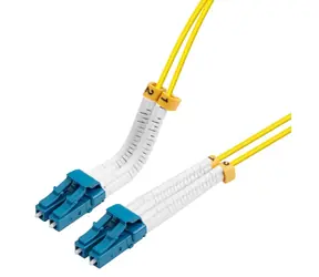 Lanview Bendable LC-LC žlutá 0,5 m / Optický patch kabel / Singlemode OS2 / Duplex / LSZH