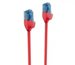 Shiverpeaks Cat6 U/UTP slim červená / Patch kabel / RJ-45 / 0,3 m / 250 MHz