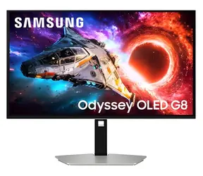 27" Samsung Odyssey OLED G8 LS27HG802SUXEN stříbrná / Monitor / OLED / 3840x2160 / 240Hz / HDR10+ / HDMI + DP