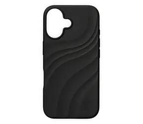 iDeal Fashion Soft Swirl Velvet Black / Kryt / Apple iPhone 16 / MagSafe / Silikon