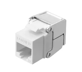 Lanview Keystone konektor Cat6a / Keystone konektor / U/UTP / RJ-45 / 10GBase-T / kovové tělo