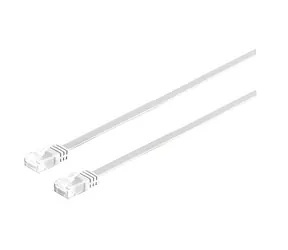 SCONN patch kabel Cat6 plochý bílý 0,5 m / Patch kabel / U/UTP / Slim