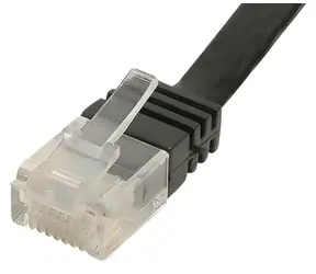 Shiverpeaks Cat.6 U/UTP plochý 0,5m černá / Patch kabel / RJ-45