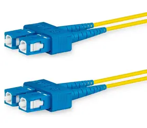 Lanview optický patch kabel SC-SC žlutá / Optický patch kabel / Duplex / Singlemode OS2 / 1 m / LSZH