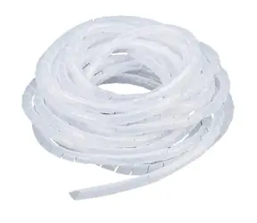 Lanview Spirálový organizér kabelů / Průměr 8 mm / Délka 10 m / Průhledná
