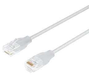 Lanview LightFlex Cat6 U/UTP bílá / Síťový kabel / 3 m / PoE / TPE plášť / bez halogenů