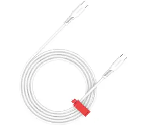 Canyon CC100SC20 bílá / Kabel / USB-C – USB-C / PD 100 W / 20 Gb/s / 2 m