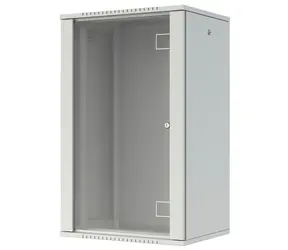 Lanview 20U 19" bílý / Nástěnný rozvaděč / 600x450x1000 mm / Flat pack / Skleněné dveře