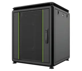 Lanview Data Line černá / Stojanový rozvaděč / 19" / 600×600 mm / 12U / nosnost 2000 kg