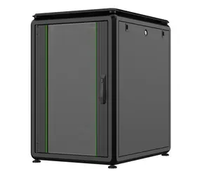 Lanview Data Line 19" 16U stojanový rozvaděč černá / Stojanový rozvaděč / 19" / 600 × 800 mm / Skleněné dveře