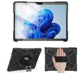 eSTUFF ATLANTA Defender pro Microsoft Surface Pro 9-12 černá / Pouzdro na tablet / Polykarbonát/TPU / Odolné