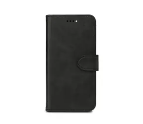 eSTUFF WALES pouzdro pro Apple iPhone 15 černá / Pouzdro na mobil / Flipové s přihrádkou na karty