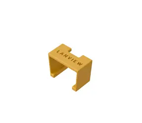 Lanview SmartClicks žlutá / Značkovač kabelů / 20 ks / plast / pro CAT6a kabely