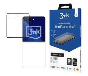 3mk HardGlass Max černá / Tvrzené sklo / Samsung Galaxy Z Flip 8 (přední displej) / 9H / 0,3 mm