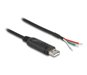 DeLock Adaptér USB 2.0 Typ-A na RS-485 černá / Adaptér / 0,5 m