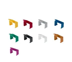 Lanview klipy pro patch kabely Slim & Bendable modré / Značkovač kabelů / 20 ks / Plast / 15 cm