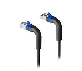 Lanview Slim & Bendable Cat6a U/FTP černá / Síťový kabel / RJ-45 / 1,5 m / LSZH