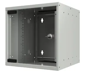 Lanview SOHO 10" nástěnný rozvaděč bílá / Nástěnný rozvaděč / 9U / 312×300×440 mm / skleněné dveře