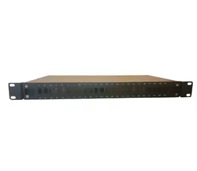 Lanview Optický patch panel černý / Patch panel / 24 portů / SC/LC / 19" / 1U / ocel