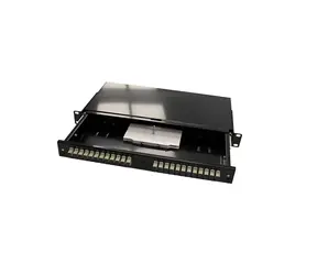 Lanview LSB105BL černá / Optický patch panel / 24x SC / 1U / 19 palců