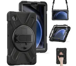 eSTUFF Galaxy Tab A9+ Chicago Defender černá / Pouzdro / polykarbonát / s popruhem