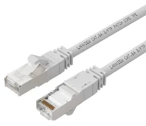 Lanview Patch kabel CAT6a S/FTP bílý / Patch kabel / 1,5 m / LSZH / PoE+ / 10 Gigabit